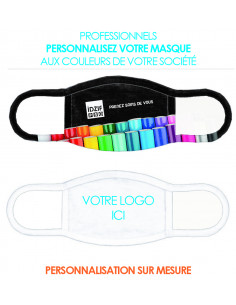 masque barrière personnalisé lavable et réutilisable