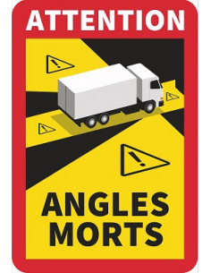 Stickers angles morts camion