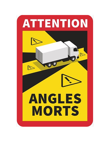 Stickers angles morts camion